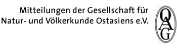 Nachrichten der Gesellschaft f&uuml;r Natur- und V&ouml;lkerkunde Ostasiens / Hamburg