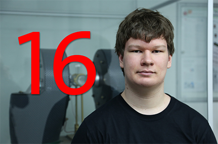 Ist aktuell der jüngste Student an der Universität Hamburg: Florian Gärber, 16 Jahre. Foto: DFG