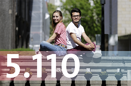 Gabrielle Bieser und James Arias Fajardo sind zwei von aktuell 5.110 internationalen Studierenden an der Universität Hamburg. Foto: UHH/Sukhina