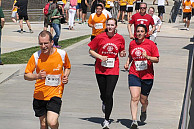 Die Läuferinnen und Läufer der Universität waren gut an ihren Shirts zu erkennen. Foto: UHH/Benz