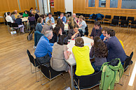 In Arbeitsgruppen diskutierten die Teilnehmerinnen und Teilnehmer des „Tags des Wissens“ zu verschiedenen Themen. Foto: UHH, RRZ/MCC, Arvid Mentz