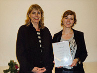 Sonja Langheinrich erhält den 1. Preis der Caritasstiftung Hamburg 