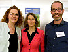 Die Organisatorinnen und der Organisator der Reihe „Women’s Career Day“: Marie Lutz, Wiebke Kircheisen, Mirko Siemssen. Foto: UHH/Adler