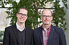 Dr. Ole Fischer (li.) und Dirk Schmidt (re.) sprechen im Interview über das Universitätsarchiv der Universität Hamburg. Foto: UHH/Sukhina