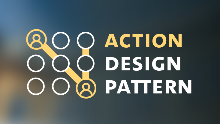 Muster mit Pfad und zwei interagierenden Menschen