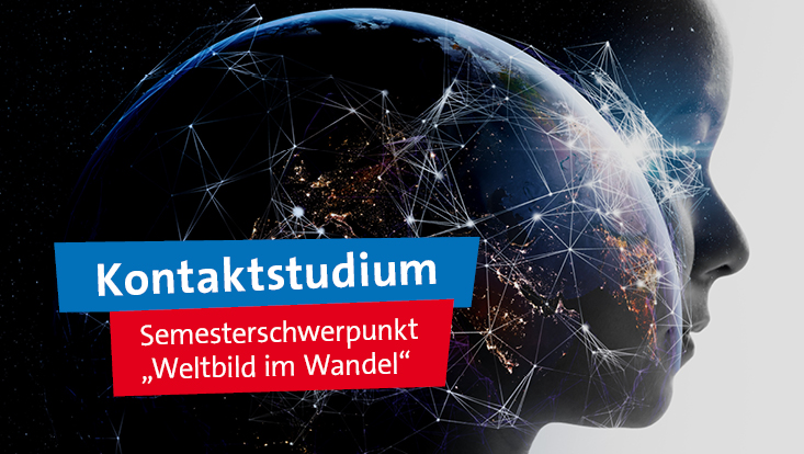 Grafik einer Person im Profil, über die eine Sternenkarte gelegt ist