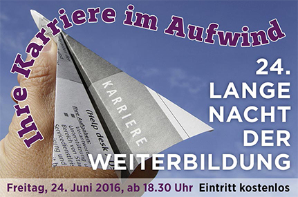 Am 24. Juni 2016 findet die 24. Lange Nacht der Weiterbildung in Hamburg statt. Foto: UHH/IfW