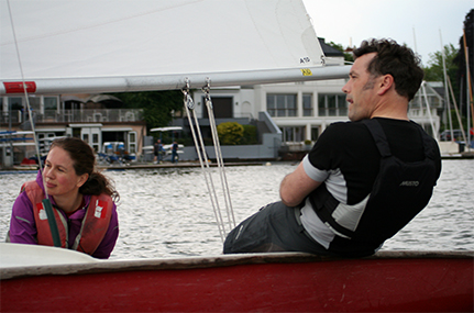 Prof. Dr. Tim Eberhardt und Kerstin Bartling aus dem siegreichen Team 1. Foto: Hochschulsport Hamburg