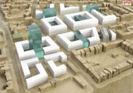 Modell der Neubauten des MIN-Campus, Grindelallee, Foto: von Gerkan, Marg und Partner