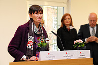 Ursula Kissel, Personalratsvorsitzende für das Technische und Verwaltungspersonal, gab Einblick in das Serviceangebot des TVPR. Foto: UHH/Schell