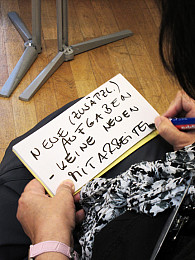 Einige Themen kehren immer wieder bei den Gesprächsrunden, darunter zunehmende Bürokratisierung“, „Personalmangel und -entwicklung“, „Organisation/Struktur/Prozesse“ und „Kommunikation“. Foto: M. Birzer