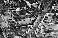Luftaufnahme der Rothenbaumchaussee, ca. 1955, Quelle: Hamburger Bibliothek für Universitätsgeschichte