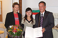 DAAD-Preis 2009 für ausländische Studierende der Universität Hamburg an Frau Wenting Zhao