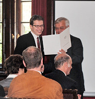 Dr. Sven Hauff erhält Wolfgang-Ritter-Preis