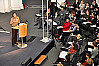 Vortrag von Dr. Alessandra Rusconi (Wissenschaftszentrum Berlin für Sozialforschung) zum Thema „Karrieren von Akademikerinnen“ auf der Ta­gung „Wis­sen­schaft und Ge­schlecht. Kar­rie­ren und Bar­rie­ren auf dem Weg an die Spit­ze“, Foto: UHH/Schell