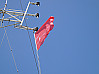Die Flagge der Universität Hamburg an Bord der METEOR, Foto: KlimaCampus Universität Hamburg