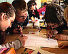 Schülergruppe der Herbert-Grillo-Gesamtschule in Duisburg-Marxloh, eine der FÖRMIG-Modellschulen. Foto: Britta Hawighorst