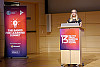 Meike Ruhnau, CliSAP Forschungskoordinatorin und selbst Gamerin, stellte das Browserspiel vor. Bild: UHH/CEN/Weidinger